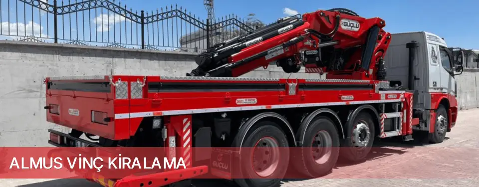 Almus İlçemi Vinç Kiralama
